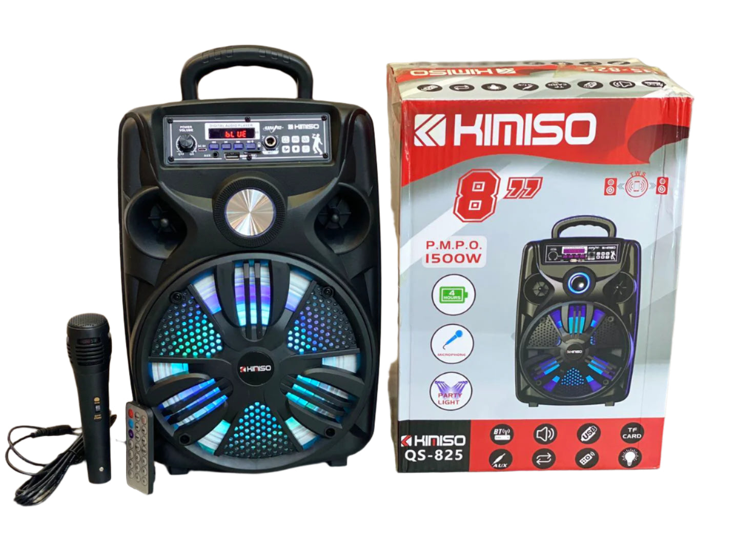 Parlante 8'' 1500w Bluetooth c/microfono 32503
