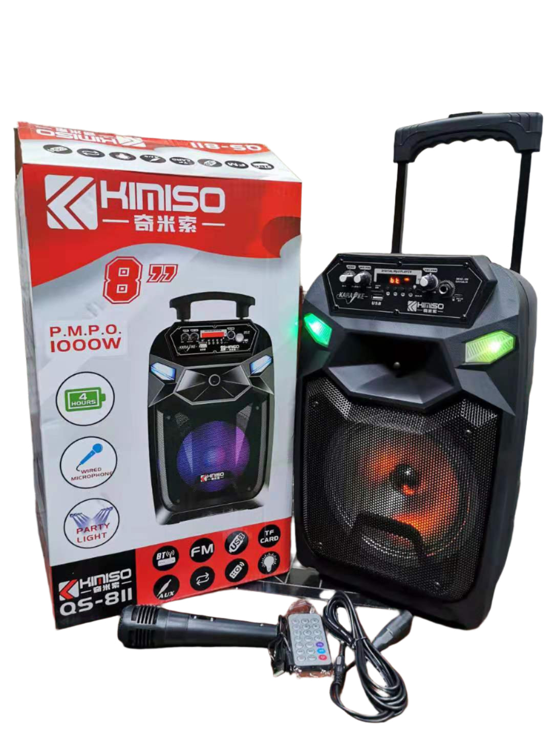 Parlante 8 pulgada 1200 w Bluetooth c/microfono 32512