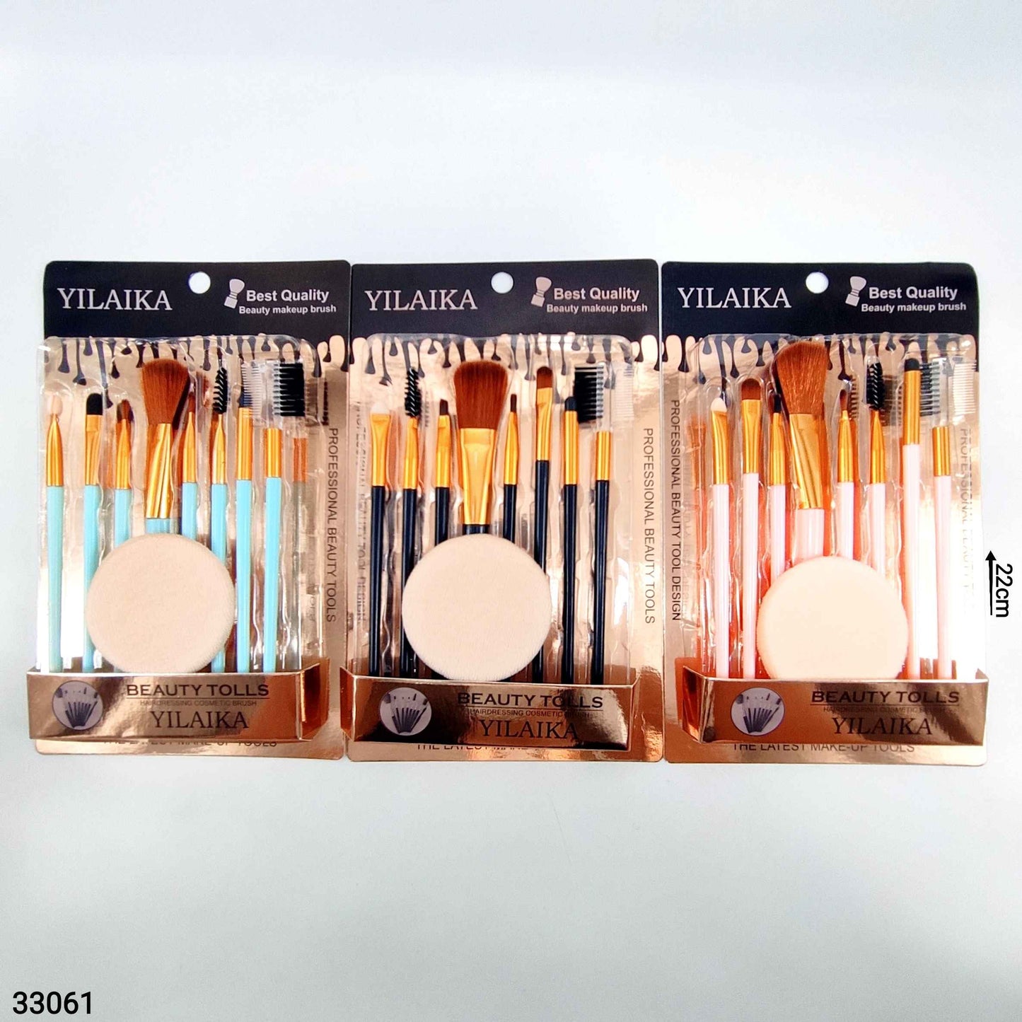 Kit pincel para maquillaje - 9 pcs