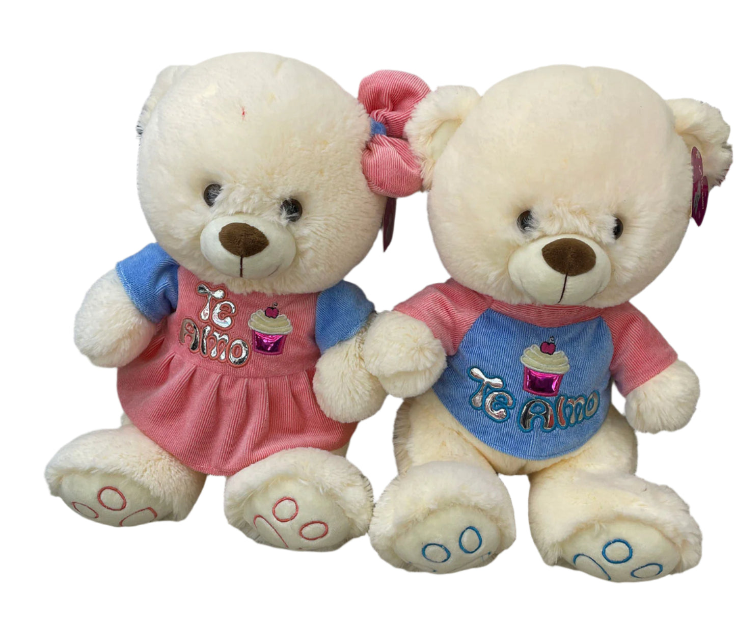 PELUCHE OSO C/VESTIDO 28CM 33812