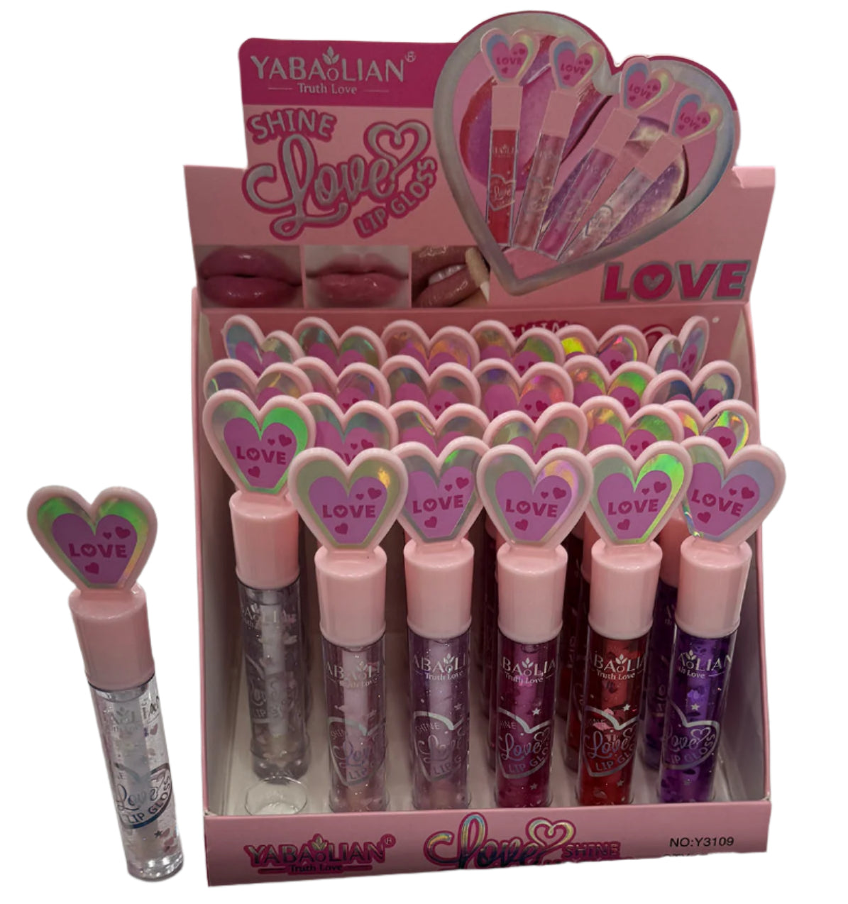 Labial gloss brillo - corazon