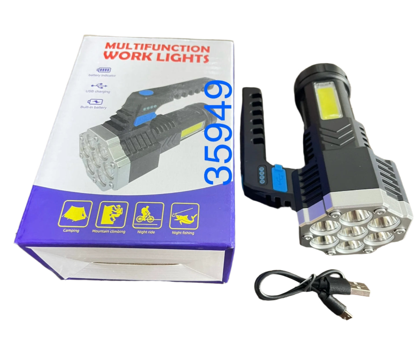 LINTERNA RECARGABLE 8LED 35949