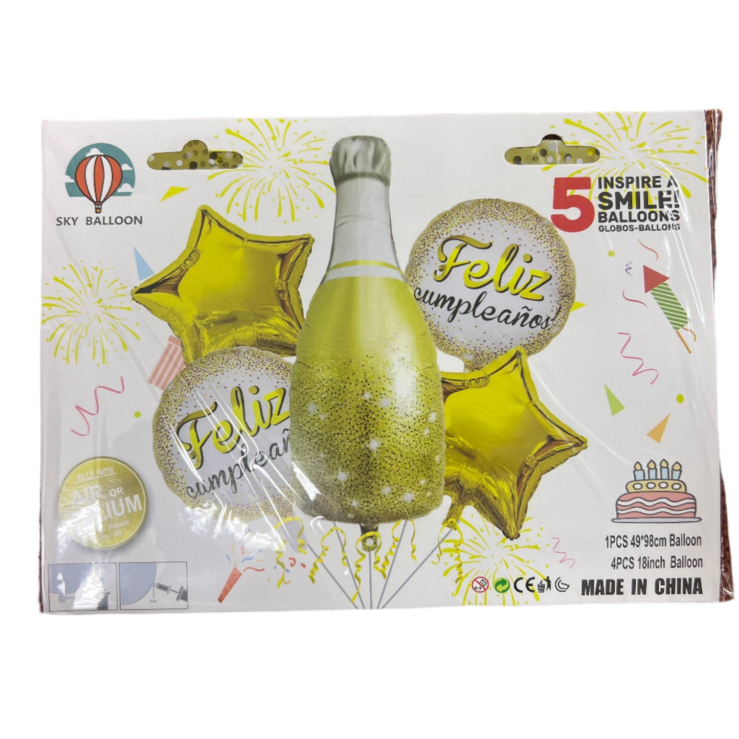 Globo Champagne 5pcs