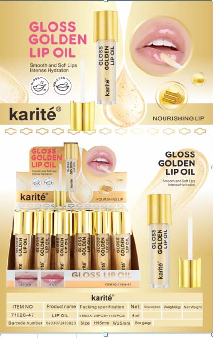 Labial gloss brillo dorado 37131