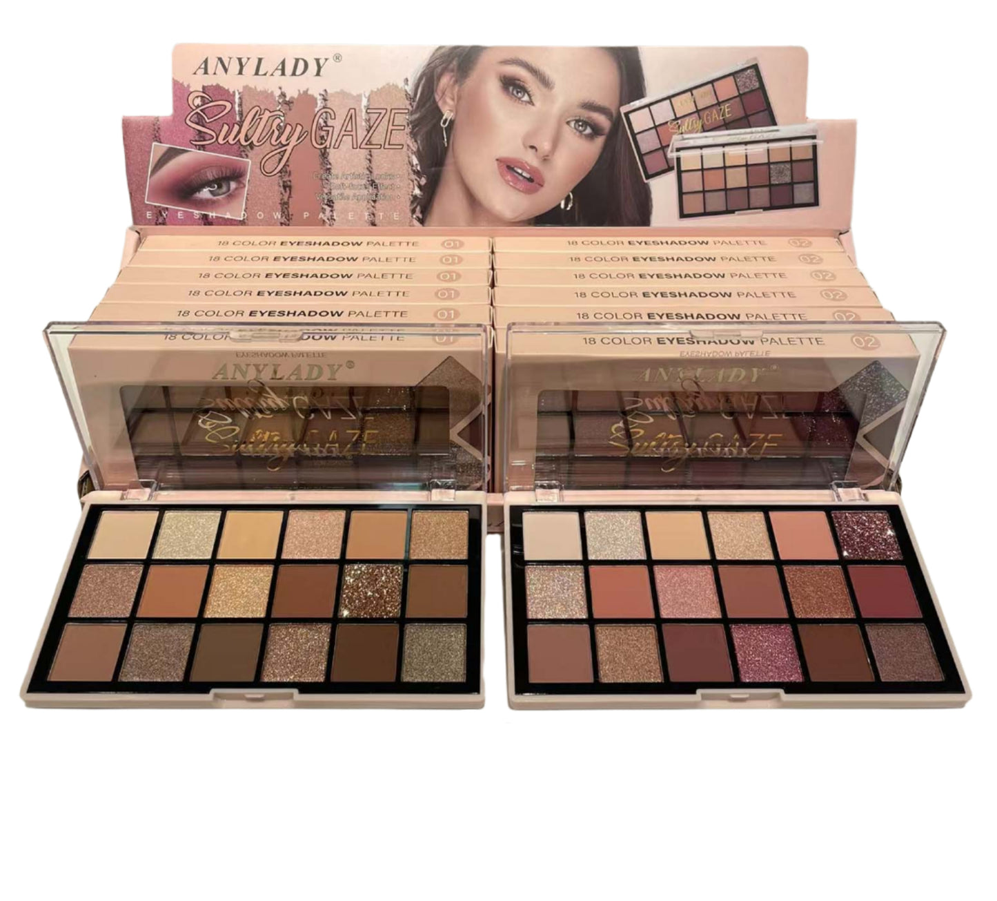 Paleta de sombras - 18 tonos