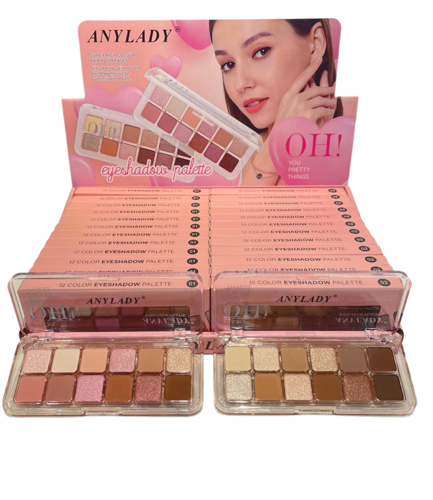 Paleta de sombras - 12 tonos