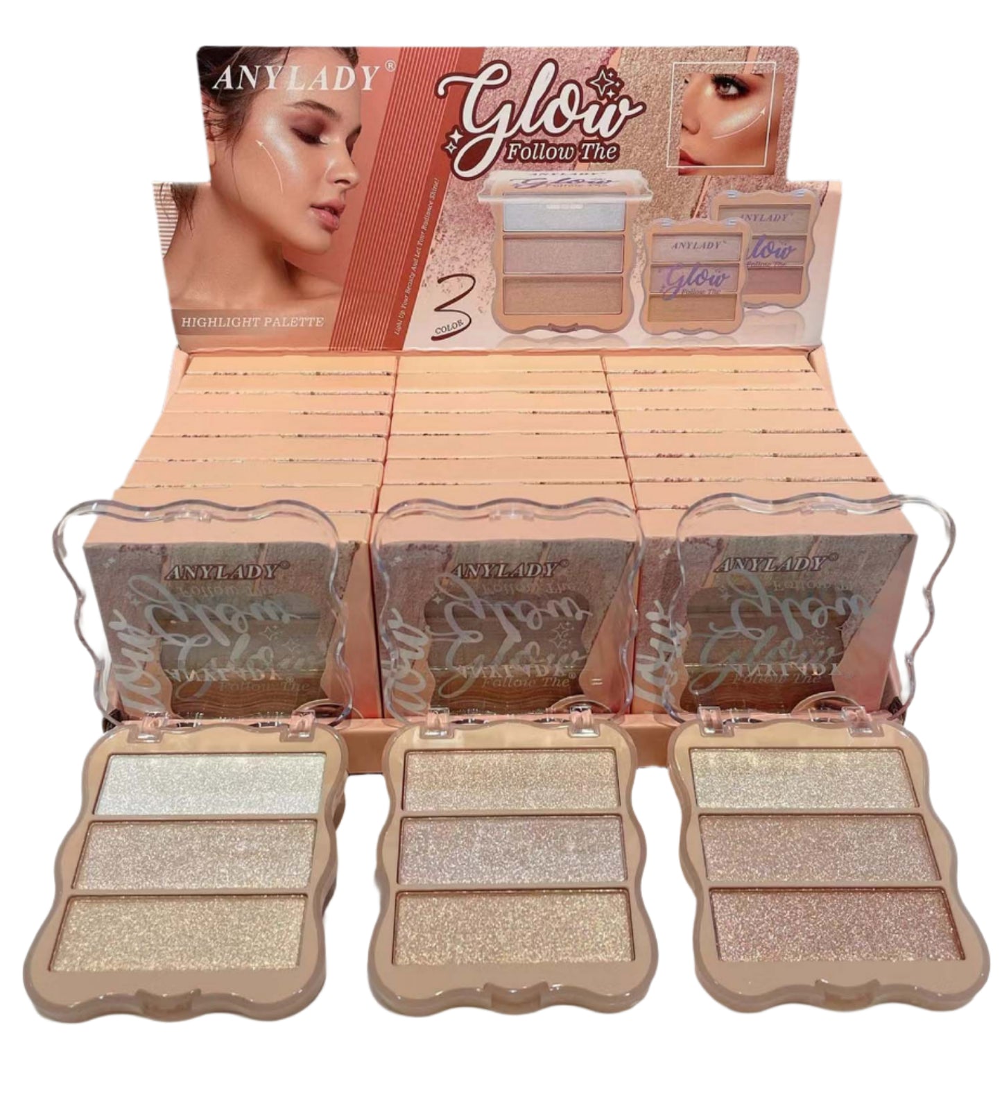 Maquillaje iluminador-Anylady 37357