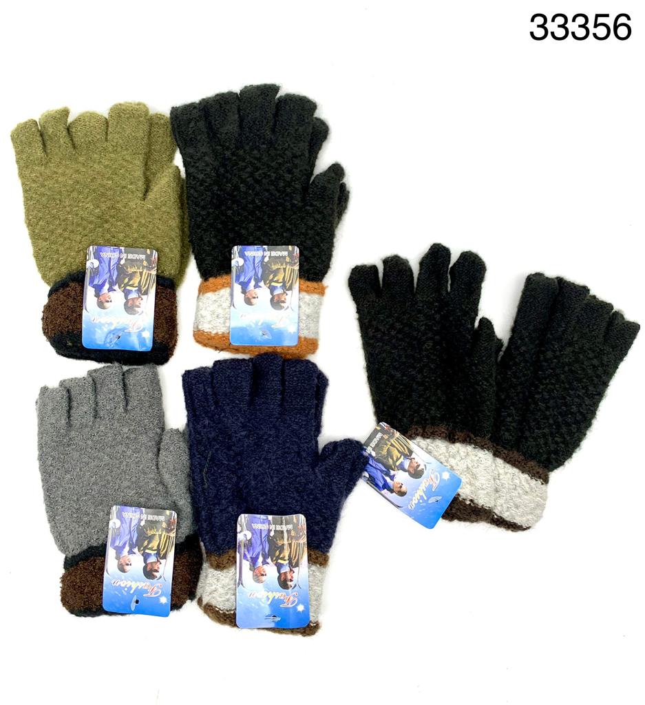 Guante Adulto sin dedo - 12 pares