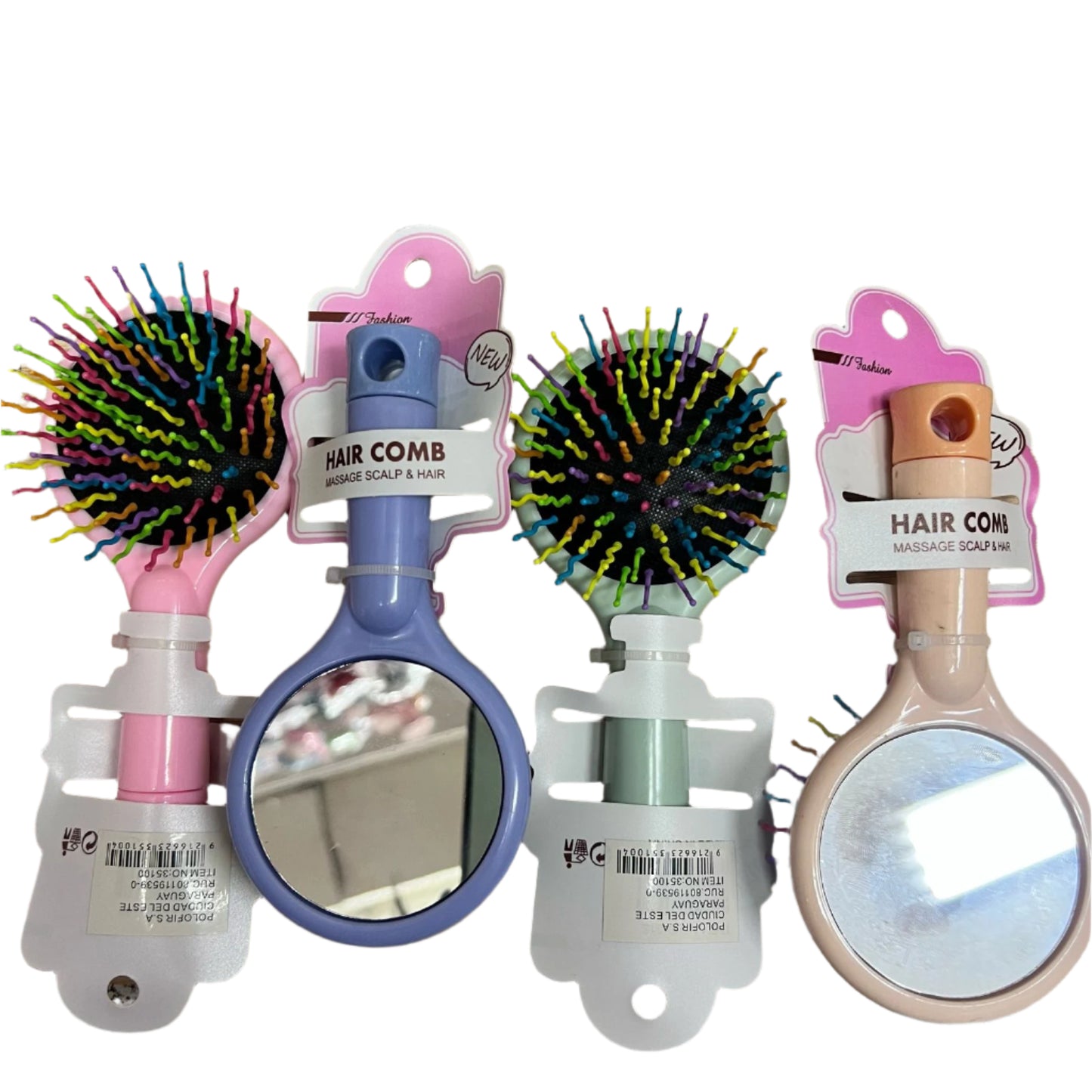 Cepillo para cabello con espejo