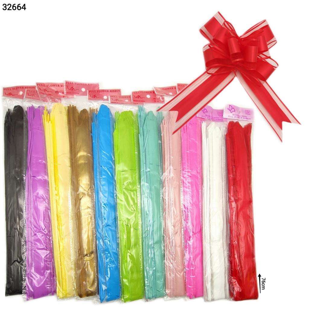 Moño Grueso Liso - 10 PC.