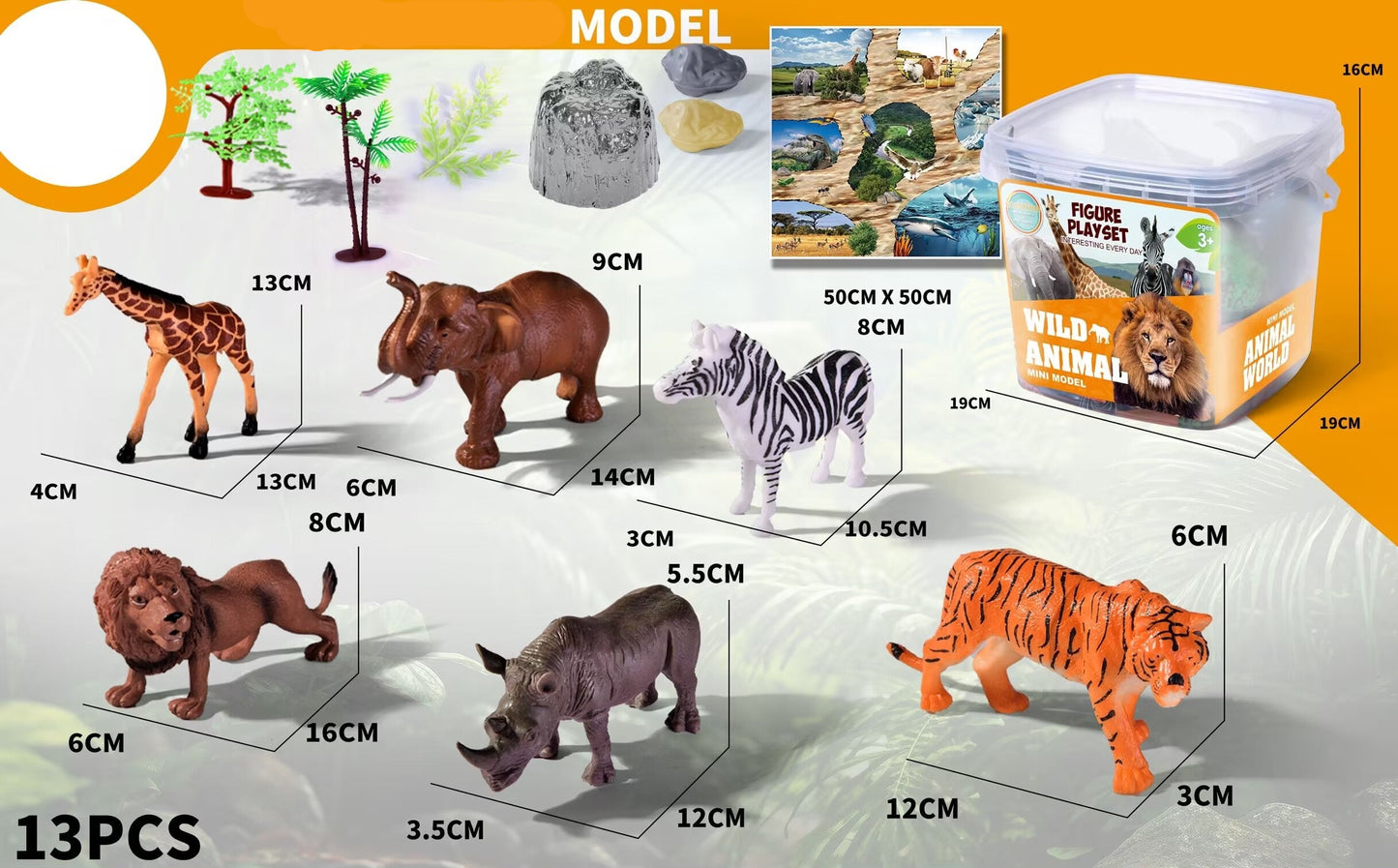 Animal salvaje kit en valde (YS716-6)