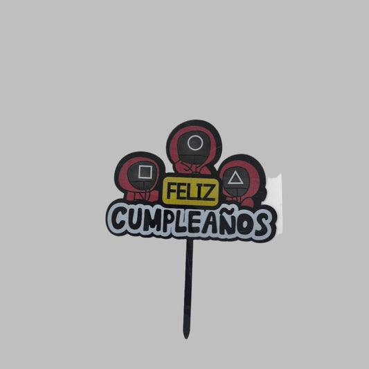 Adorno Calamar - Topper para Cumpleaños