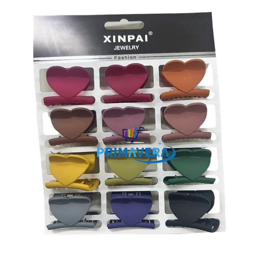 Hebilla pequeña corazón - 12pcs