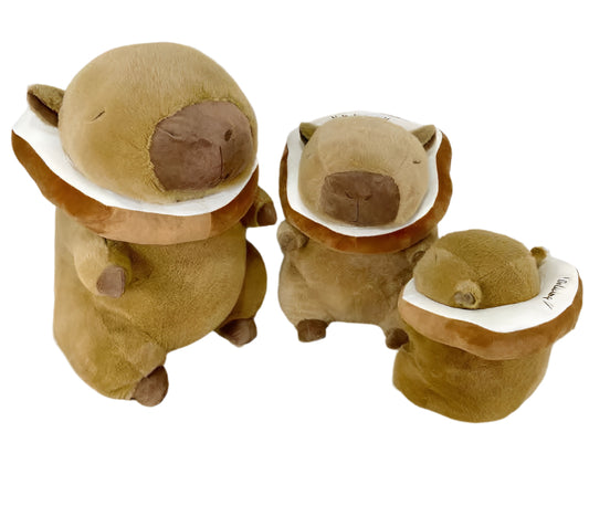 Peluche Capibara con Pancito - 30CM.