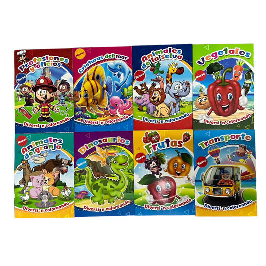 Libro para pintar con sticker - Pequeño
