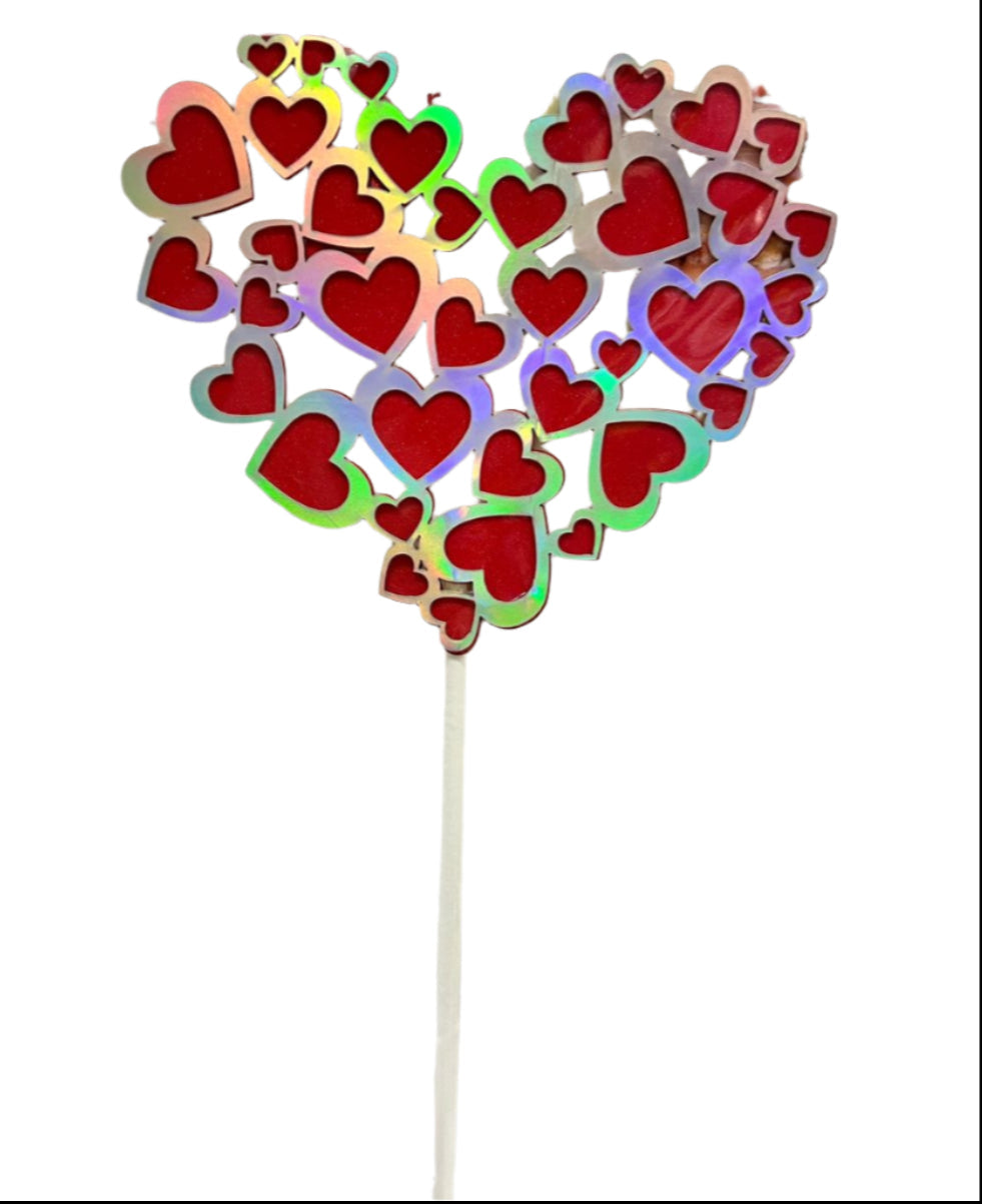 Topper para torta - corazon