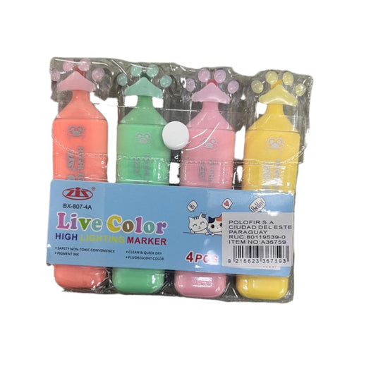 Pincel Marcador 4pcs