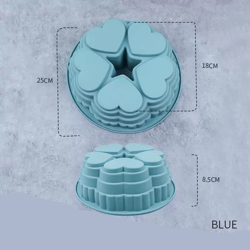 Molde para torta silicona - corazon