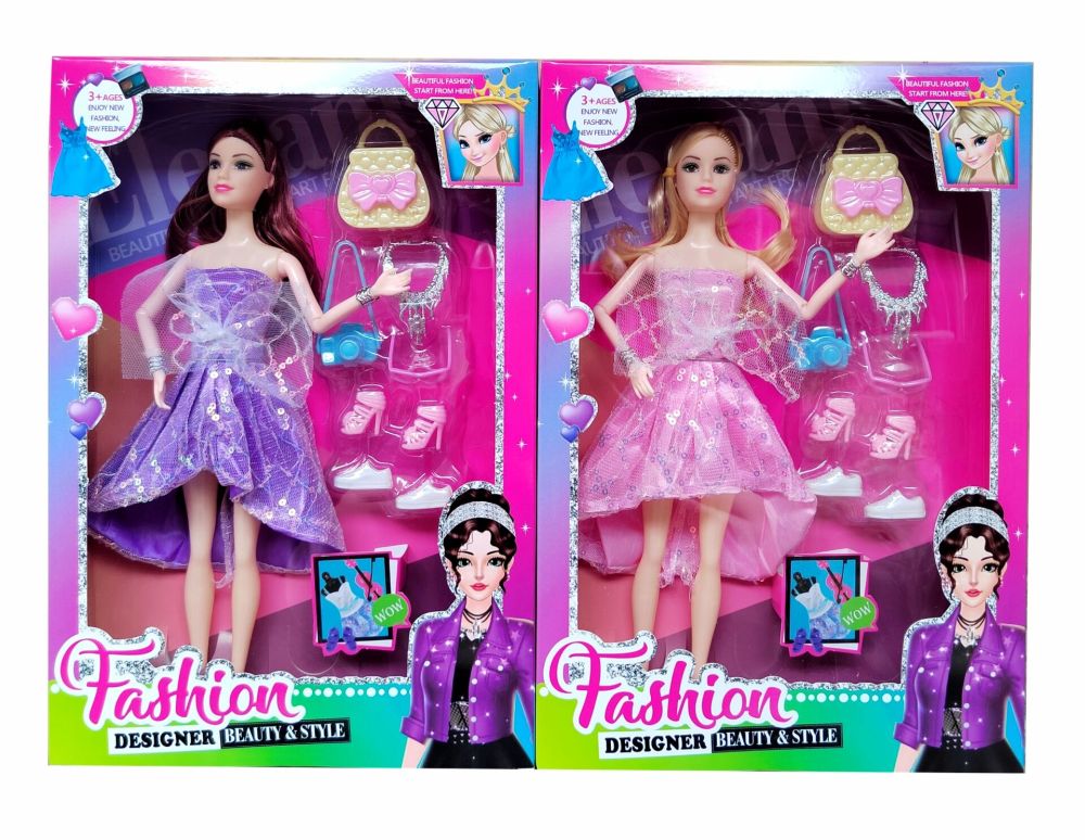 Muneca c/ascesorios fashion (837A2)
