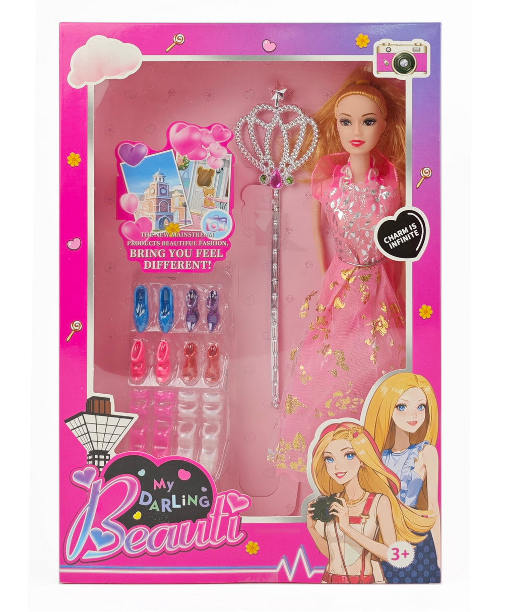 Muneca c/ascesorios beauty (670-10)