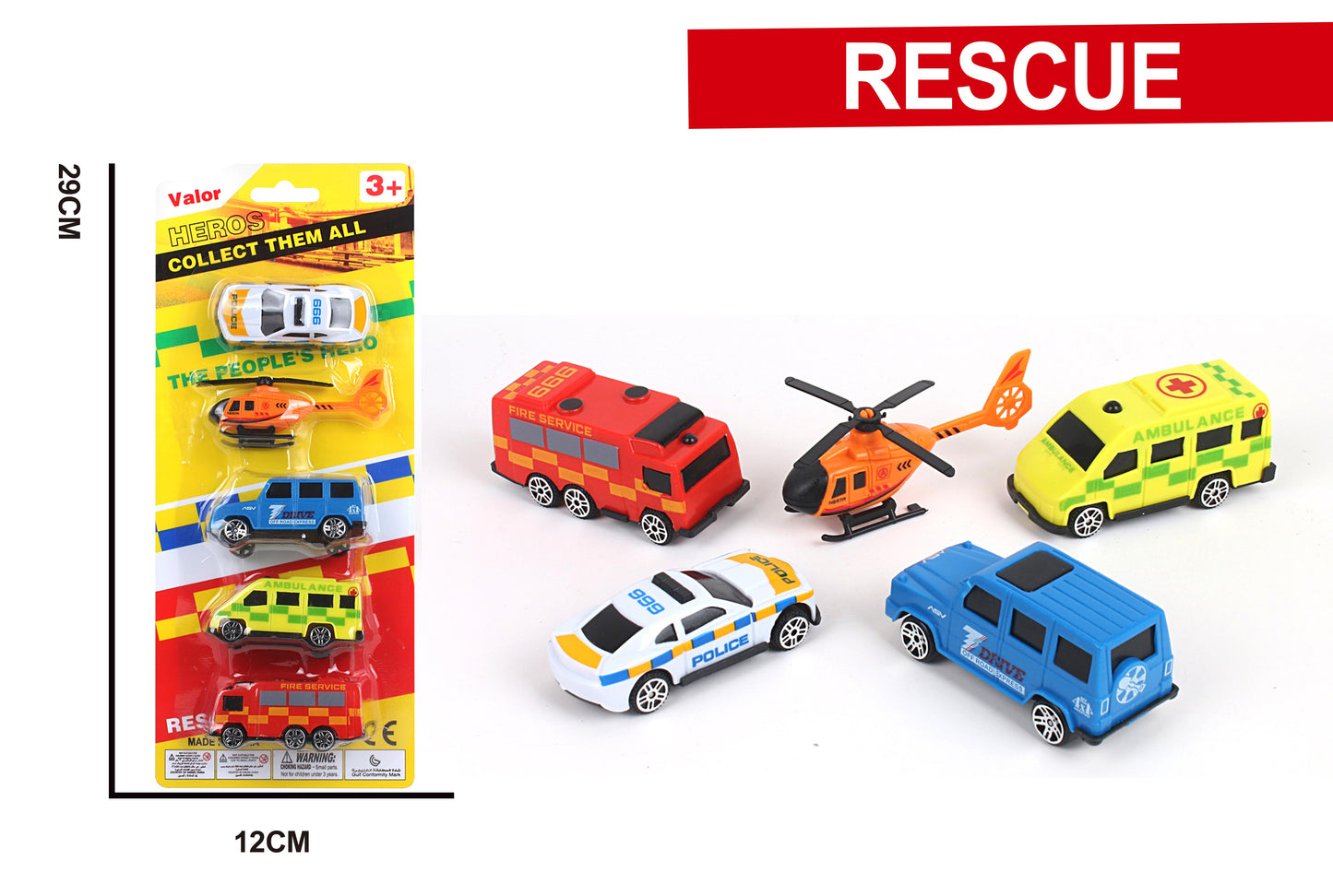 Coche en blister 5pc. (WBL99A)
