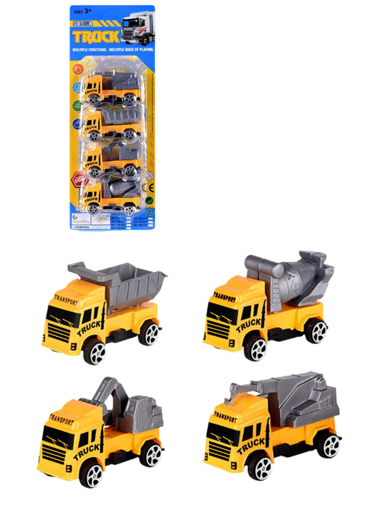 Camion construccion blister 4pc.(YM-07T)